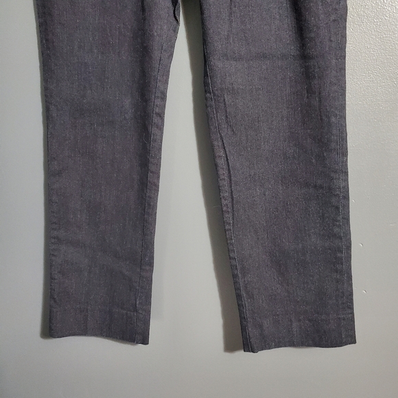 Banana Republic Ryan Blue Jean Trousers Chinos Straight Leg Cropped Size 8 - Picture 3 of 8